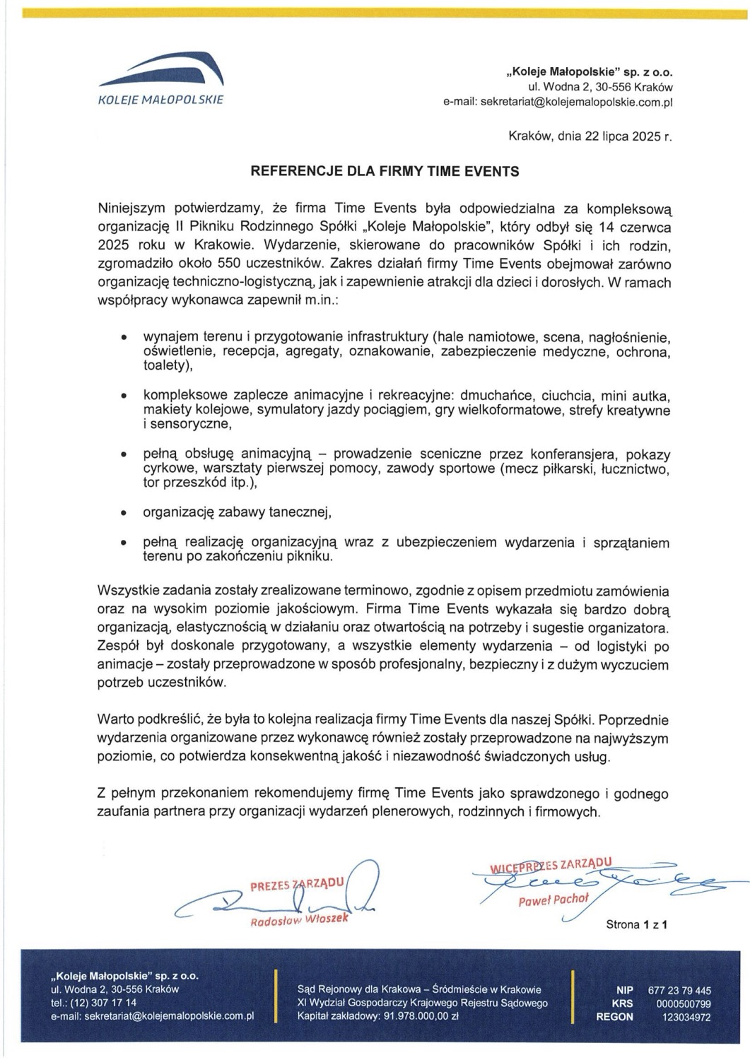 koleje malopolskie